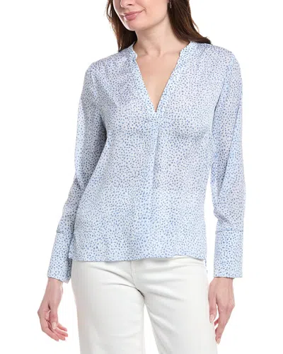 Vince Camuto High-low Blouse In Blue