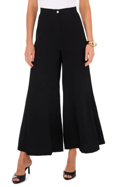 Vince Camuto High Waist Wide Leg Pants In Rich Black