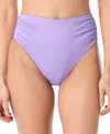 Vince Camuto Convertible High-waist Bikini Bottom In Lavender