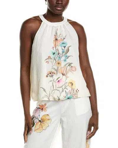 Vince Camuto High-neck Blouse In White