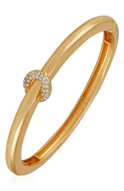 Vince Camuto Hinge Bangle Bracelet In Goldtone