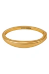 Vince Camuto Hinged Bangle Bracelet In Gold