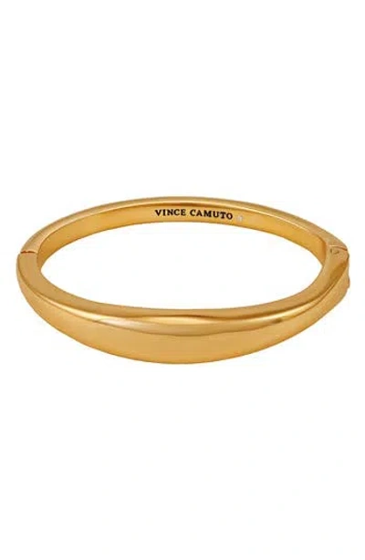 Vince Camuto Hinged Bangle Bracelet In Gold