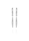 Vince Camuto Silvertone Spear Dangle Huggie Hoop Drop Earrings In Metallic