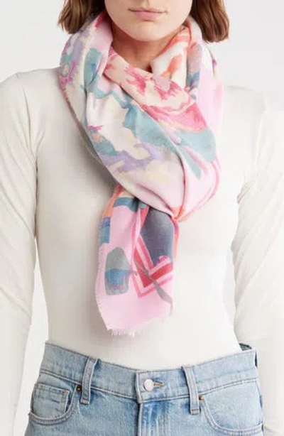 Vince Camuto Ikat Blooms Wrap In Pink