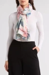 Vince Camuto Ikat Blooms Wrap In Ivory Multi
