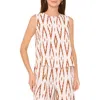 Vince Camuto Ikat Print Tank In Brown