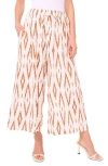 Vince Camuto Ikat Print Wide Leg Drawstring Pants