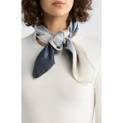 Vince Camuto Ink Bloom Oblong Scarf In Blue