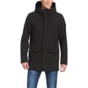 Vince Camuto Insulated Hooded Soft Shell Jacket In Black