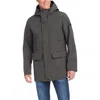Vince Camuto Insulated Hooded Soft Shell Jacket In Gray