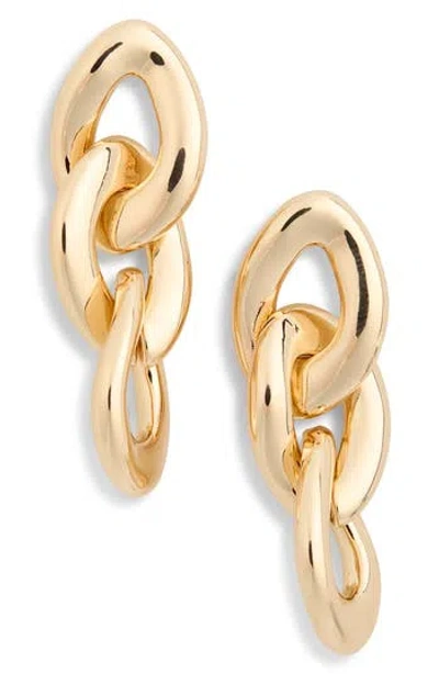 Vince Camuto Interlocking Link Drop Earrings In Gold