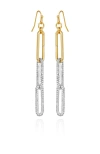 Vince Camuto Interlocking Link Drop Earrings In Gold