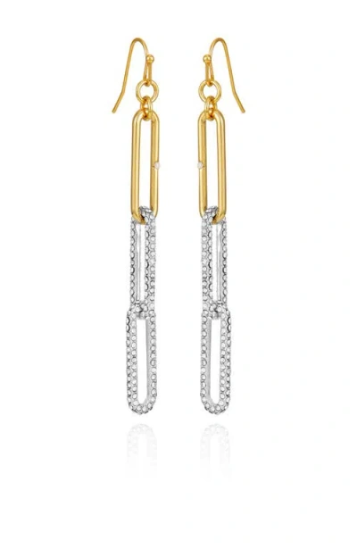 Vince Camuto Interlocking Link Drop Earrings In Gold