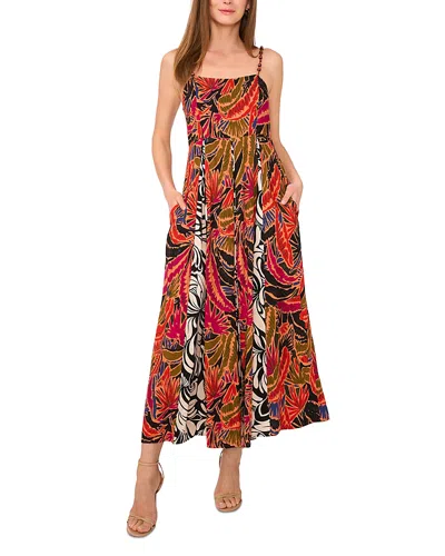 VINCE CAMUTO INVERSE PLEAT MAXI DRESS
