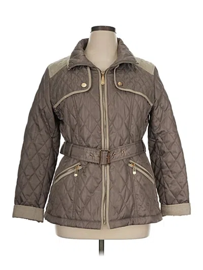 Pre-owned Vince Camuto Jacket In Brown