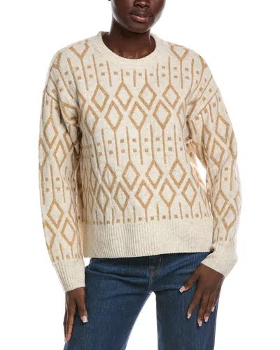 Vince Camuto Jacquard Sweater In Neutral