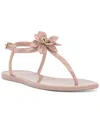 VINCE CAMUTO JELYNN BEADED FLOWER EMBELLISHED THONG SANDALS