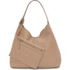 Vince Camuto Jenna Pebble Leather Hobo Bag
