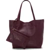 Vince Camuto Jenna Pebble Leather Tote In Pink