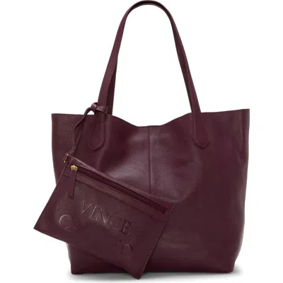 Vince Camuto Jenna Pebble Leather Tote In Pink