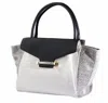 Vince Camuto Julia Satchel In Black/white In Multi