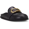 Vince Camuto Junnie Womens Leather Slip On Mules In Black