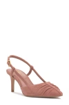 Vince Camuto Kelten Slingback Pointed Toe Pump In Dk Pale Pink Trsdec