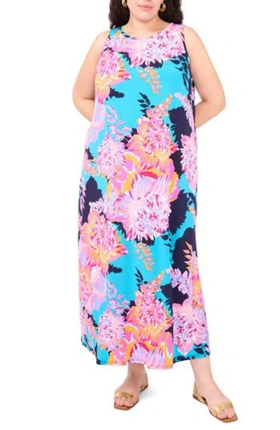 Vince Camuto Keyhole Back Maxi Dress In Blue