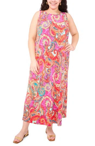 Vince Camuto Keyhole Back Maxi Dress In Multi