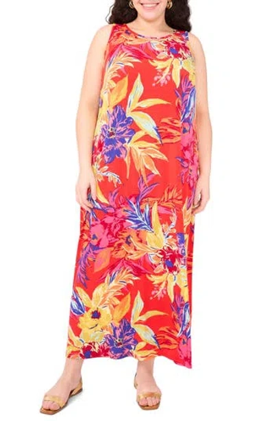 Vince Camuto Keyhole Back Maxi Dress In Multi