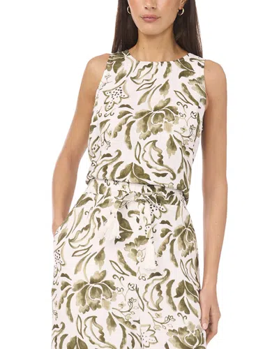 Vince Camuto Keyhole Back Tank Top In Green