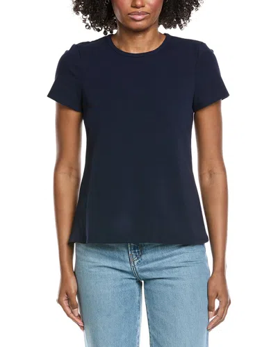 Vince Camuto Keyhole Back T-shirt In Blue