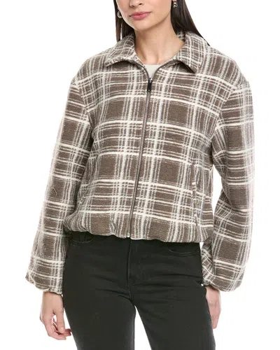 Vince Camuto Khaki Bubble Jacket In Multi