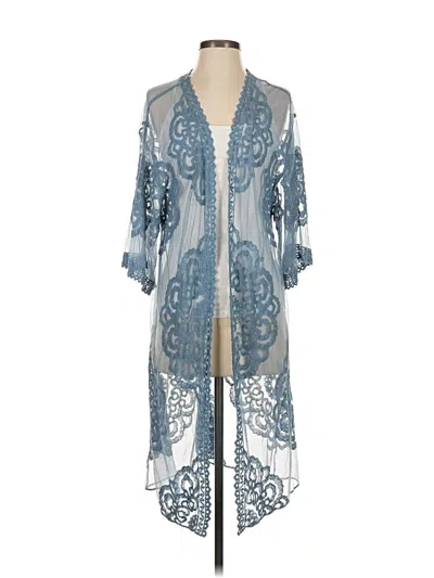 Pre-owned Vince Camuto Kimono In Blue