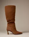 Vince Camuto Kindre Extra Wide Calf Slouchy Knee High Boot In Brown