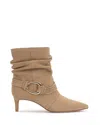 Vince Camuto Kirpa Slouch Embellished Mid-heel Dress Booties In Brown