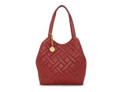 Vince Camuto Kisho Leather Tote In Red
