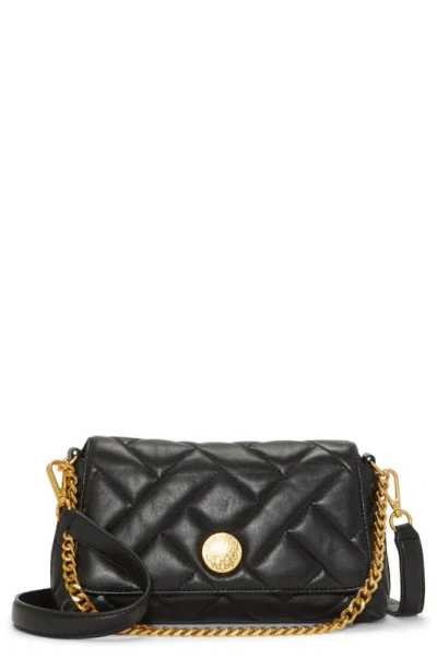 Vince Camuto Kisho Quilted Leather Crossbody Bag In Black