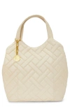 Vince Camuto Kisho Quilted Leather Shoulder Bag In Warm Vanilla