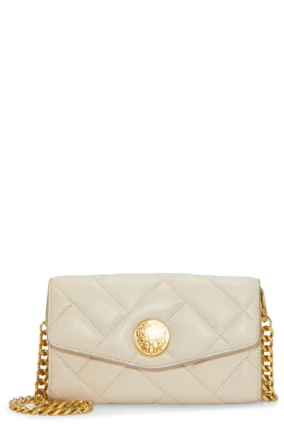 Vince Camuto Kisho Quilted Leather Wallet On A Chain In Warm Vanilla Sheep Hunter