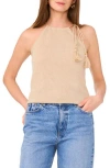 Vince Camuto Knit Halter Tank In Brown