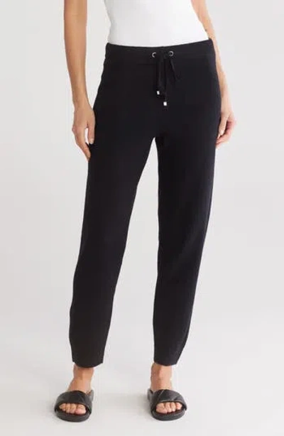 Vince Camuto Knit Joggers In Rich Black
