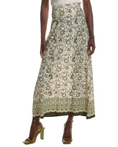 Vince Camuto Knit Maxi Skirt In Green