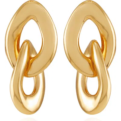 Vince Camuto Knocker Drop Earrings In Goldtone