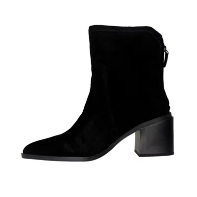 Vince Camuto Kortimy Boot Women Black Suede Block Heel Ankle Bootie Hawk1986