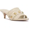 Vince Camuto Kyler Kitten Heel Slide Sandal In White