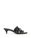 Vince Camuto Kyler Studded Kitten Heel Sandal In Black