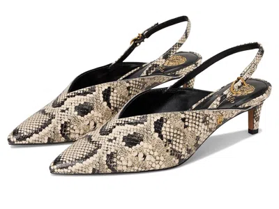 Vince Camuto Kylien Slingback Kitten Heel Pumps In Animal Print