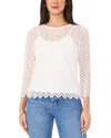 Vince Camuto Lace Top In New Ivory